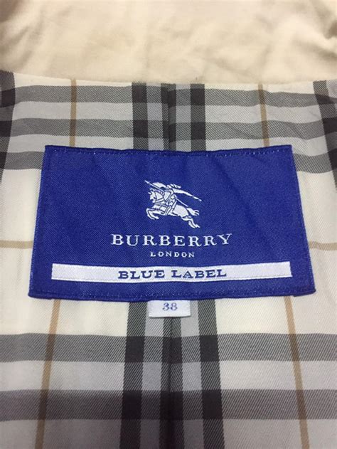 burberry london blue label log|authentic burberry coats.